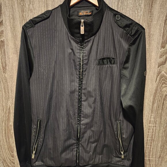 Ben Sherman Other - Ben Sherman - Black Pinstripe Harrington Jacket